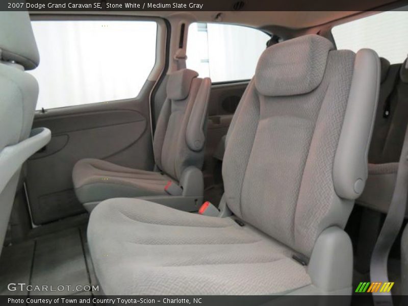Stone White / Medium Slate Gray 2007 Dodge Grand Caravan SE