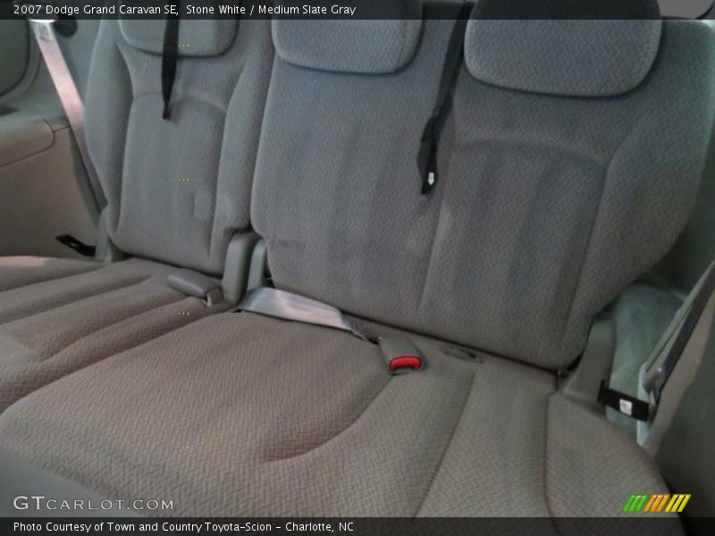Stone White / Medium Slate Gray 2007 Dodge Grand Caravan SE