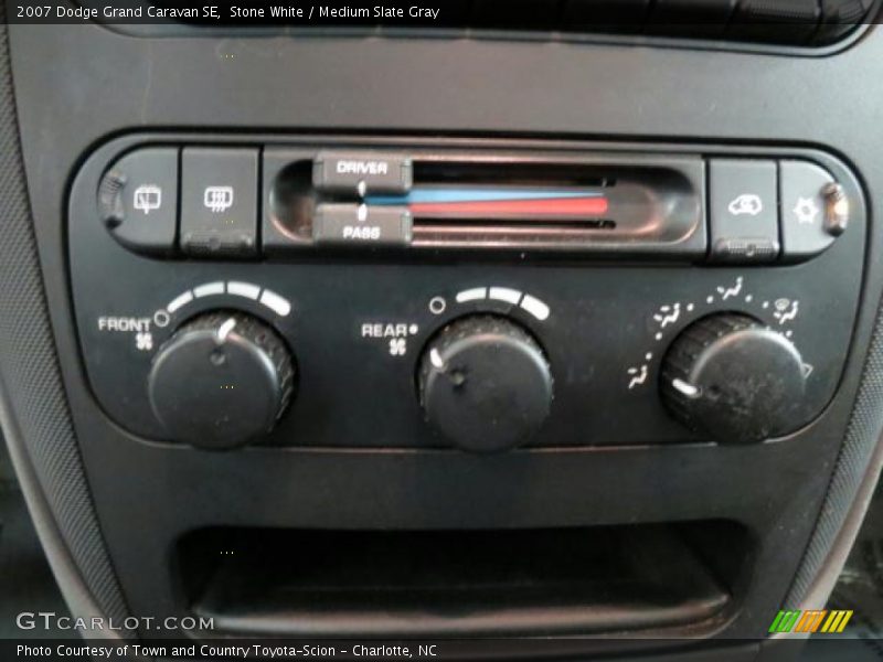 Controls of 2007 Grand Caravan SE