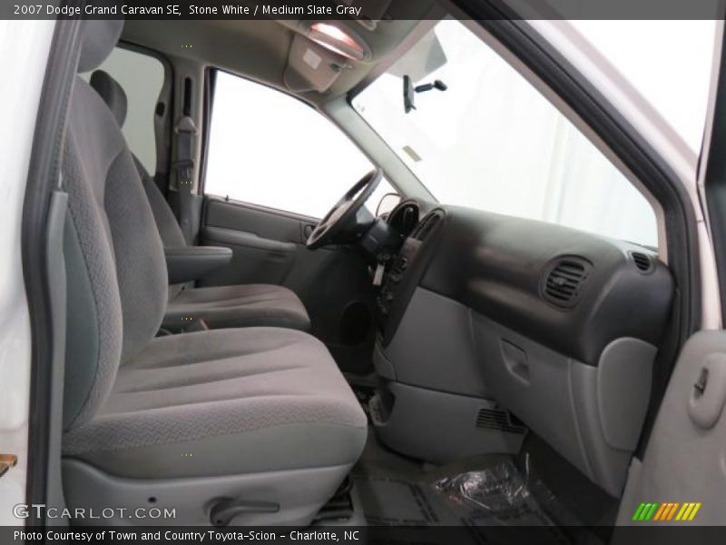 Stone White / Medium Slate Gray 2007 Dodge Grand Caravan SE
