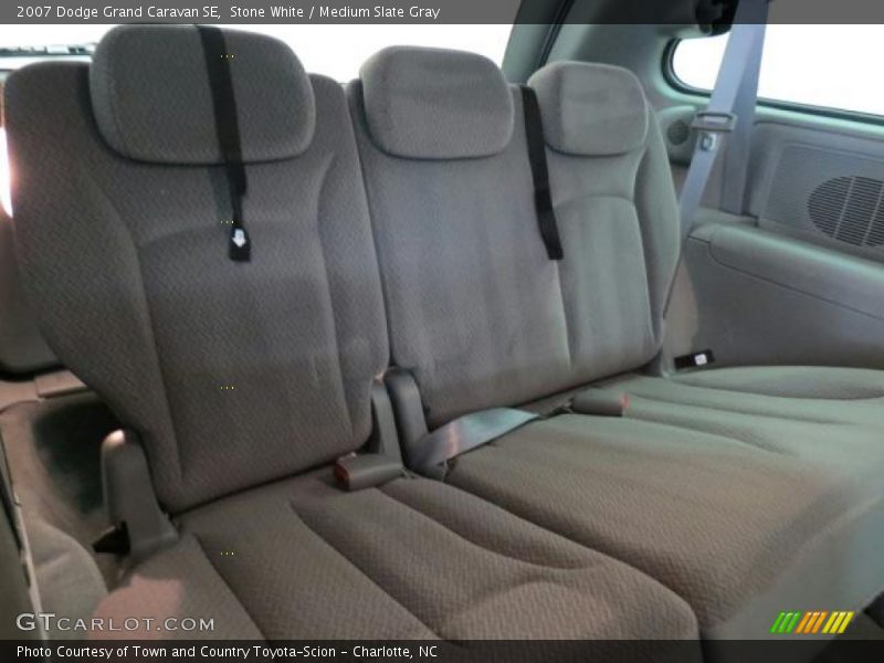 Stone White / Medium Slate Gray 2007 Dodge Grand Caravan SE