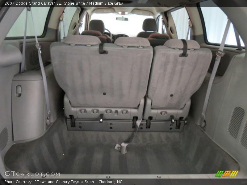 Stone White / Medium Slate Gray 2007 Dodge Grand Caravan SE