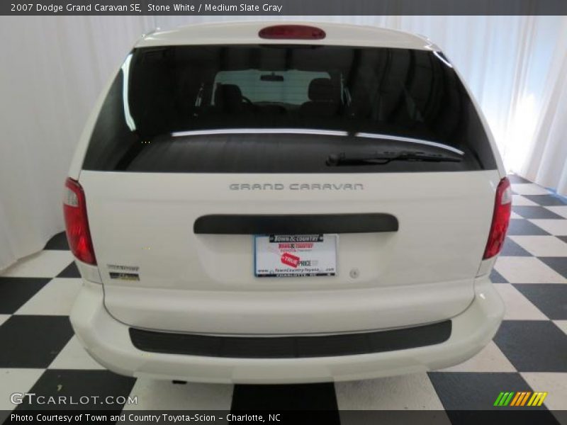 Stone White / Medium Slate Gray 2007 Dodge Grand Caravan SE