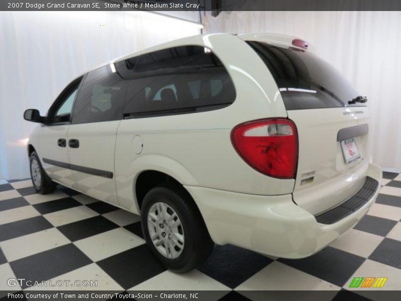 Stone White / Medium Slate Gray 2007 Dodge Grand Caravan SE