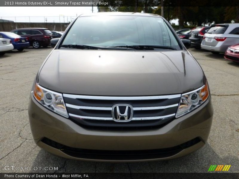 Smokey Topaz Metallic / Beige 2013 Honda Odyssey EX-L