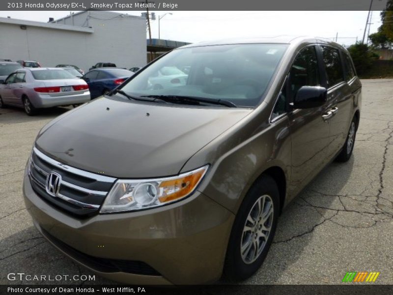 Smokey Topaz Metallic / Beige 2013 Honda Odyssey EX-L