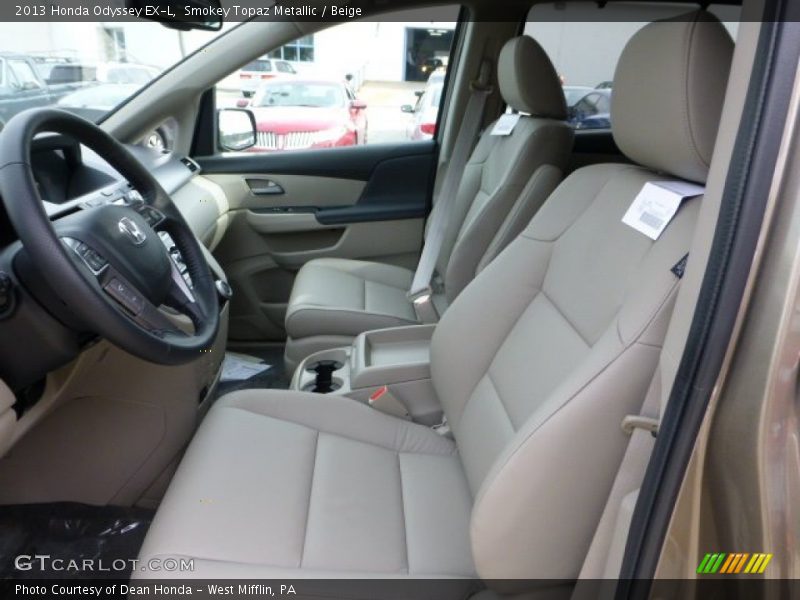 Front Seat of 2013 Odyssey EX-L