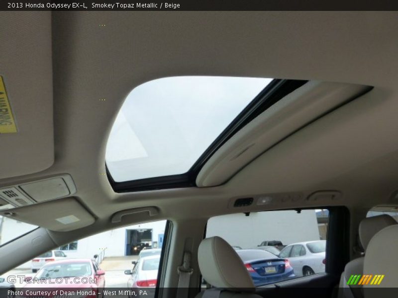 Smokey Topaz Metallic / Beige 2013 Honda Odyssey EX-L