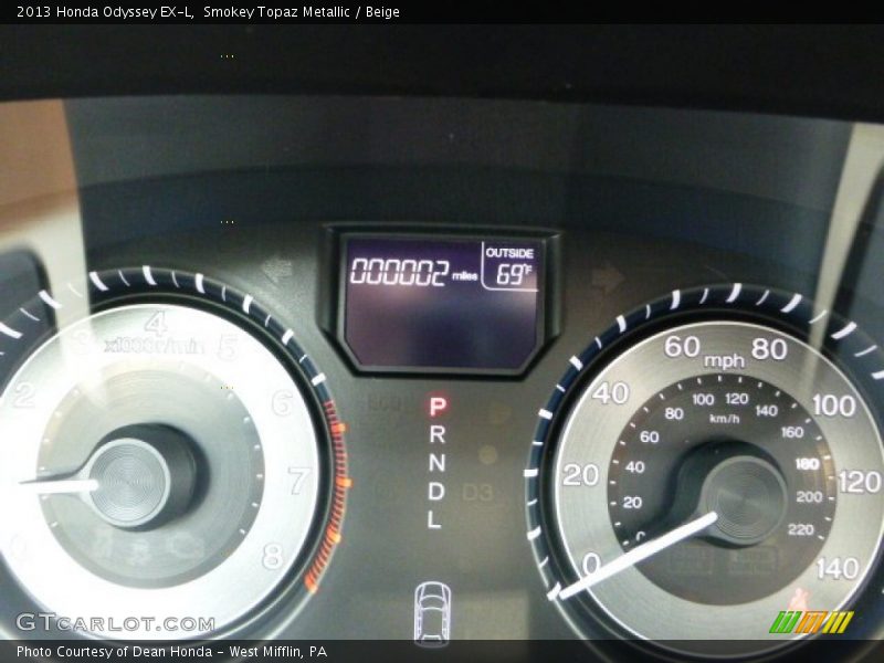  2013 Odyssey EX-L EX-L Gauges