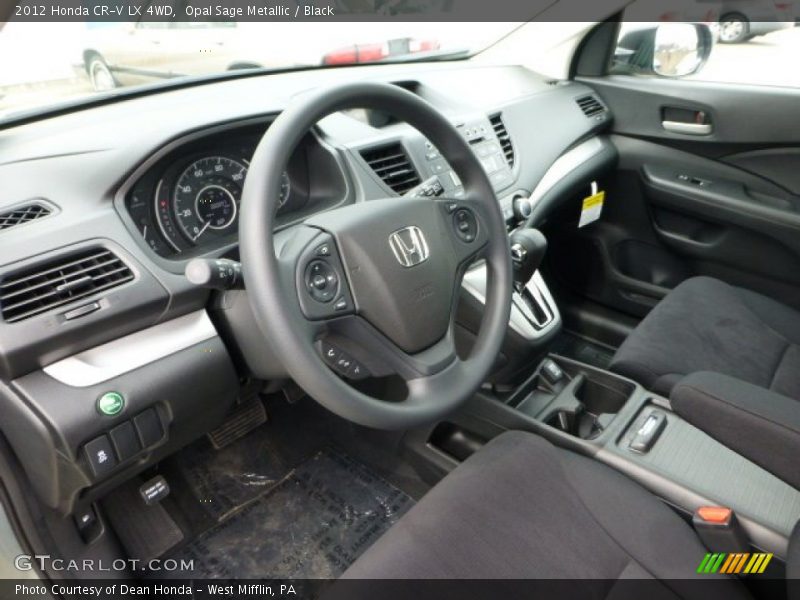 Opal Sage Metallic / Black 2012 Honda CR-V LX 4WD