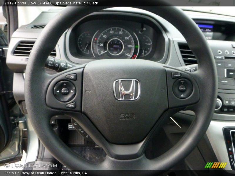 Opal Sage Metallic / Black 2012 Honda CR-V LX 4WD