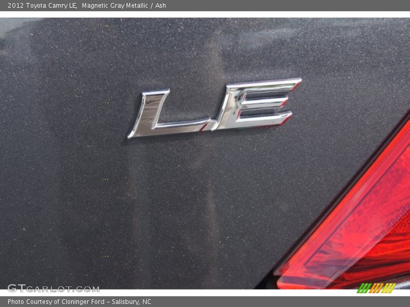 Magnetic Gray Metallic / Ash 2012 Toyota Camry LE