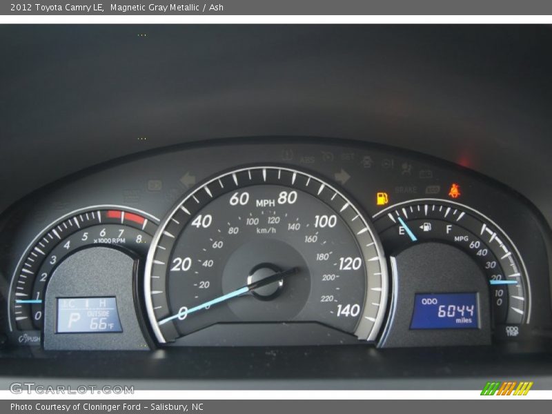 Magnetic Gray Metallic / Ash 2012 Toyota Camry LE