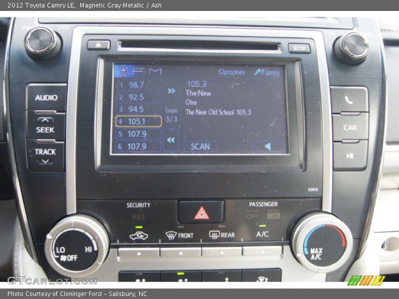 Magnetic Gray Metallic / Ash 2012 Toyota Camry LE