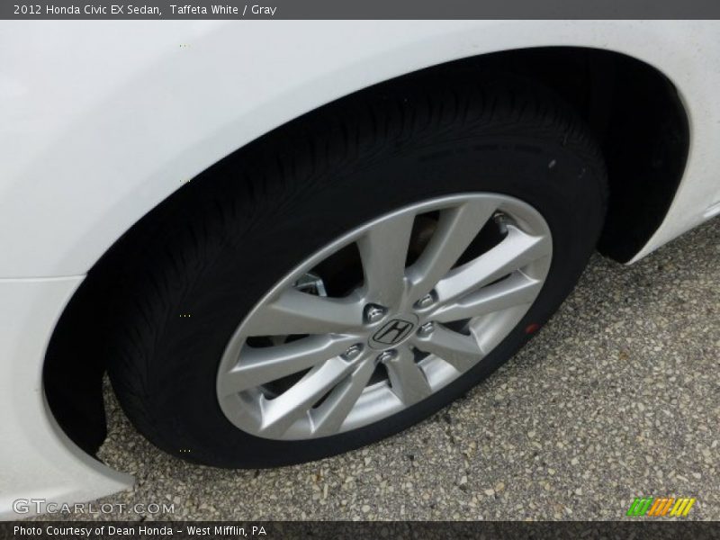Taffeta White / Gray 2012 Honda Civic EX Sedan