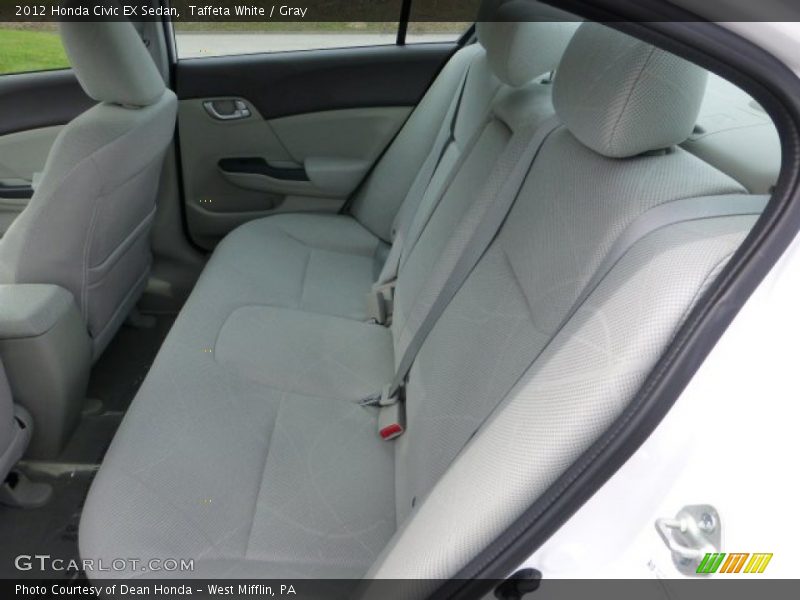 Taffeta White / Gray 2012 Honda Civic EX Sedan