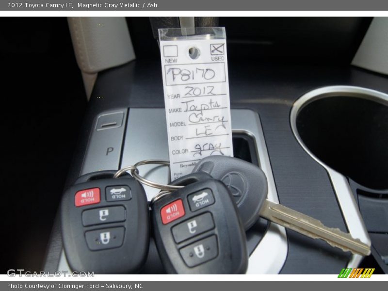 Magnetic Gray Metallic / Ash 2012 Toyota Camry LE