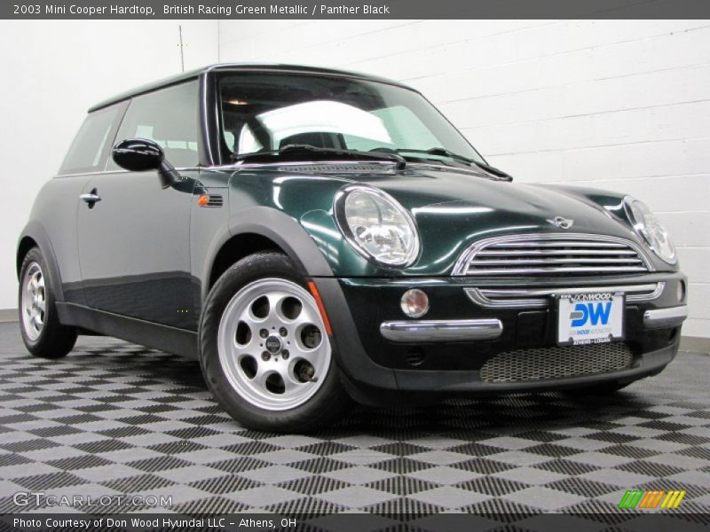 British Racing Green Metallic / Panther Black 2003 Mini Cooper Hardtop
