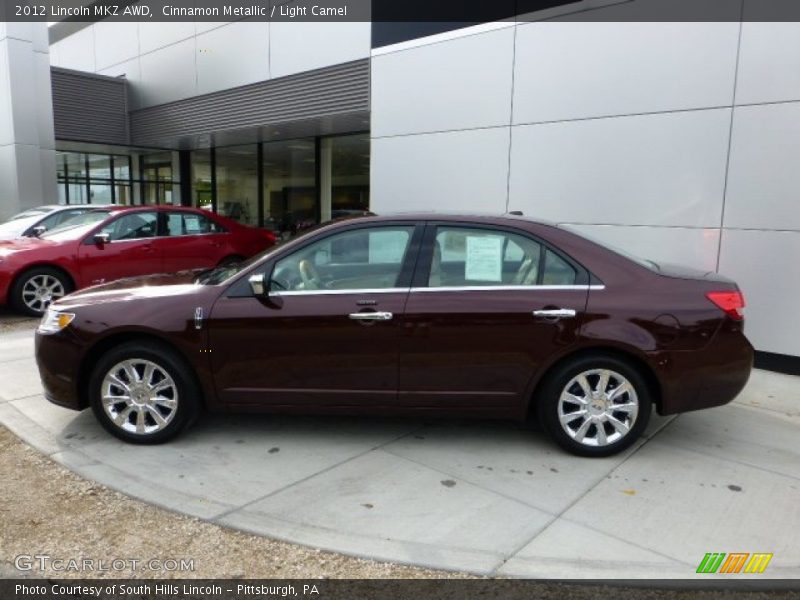 Cinnamon Metallic / Light Camel 2012 Lincoln MKZ AWD