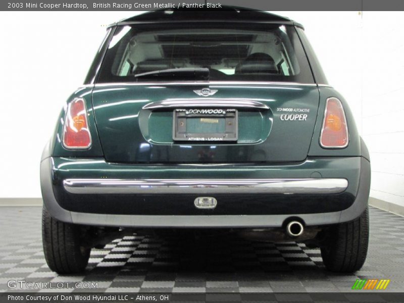 British Racing Green Metallic / Panther Black 2003 Mini Cooper Hardtop