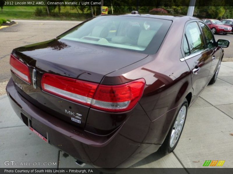 Cinnamon Metallic / Light Camel 2012 Lincoln MKZ AWD