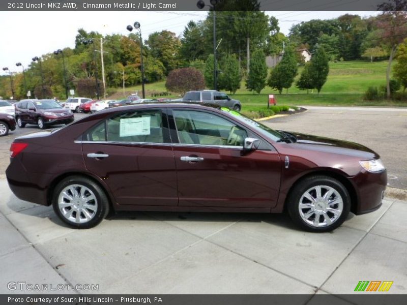 Cinnamon Metallic / Light Camel 2012 Lincoln MKZ AWD