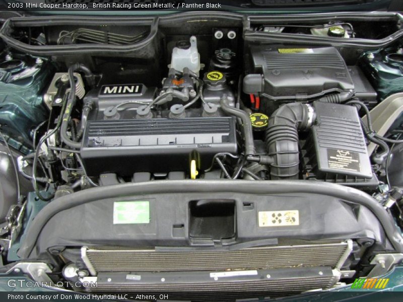 British Racing Green Metallic / Panther Black 2003 Mini Cooper Hardtop