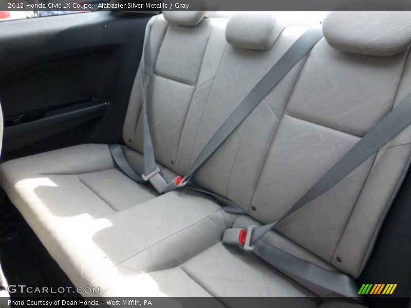 Alabaster Silver Metallic / Gray 2012 Honda Civic LX Coupe