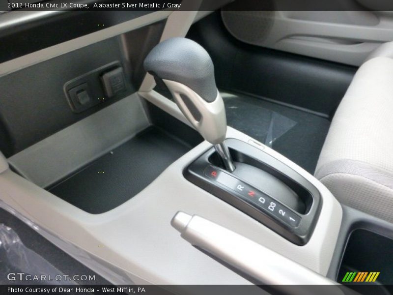 Alabaster Silver Metallic / Gray 2012 Honda Civic LX Coupe