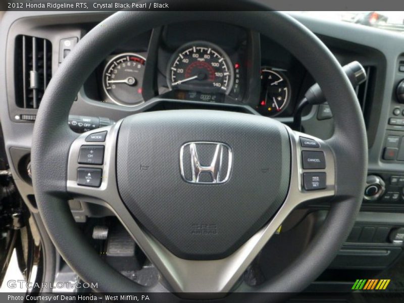 Crystal Black Pearl / Black 2012 Honda Ridgeline RTS