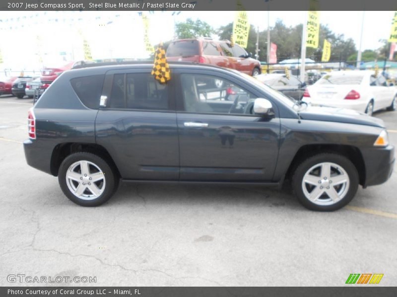 Steel Blue Metallic / Pastel Slate Gray 2007 Jeep Compass Sport