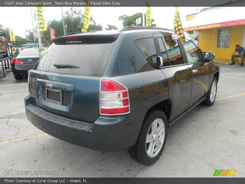 Steel Blue Metallic / Pastel Slate Gray 2007 Jeep Compass Sport