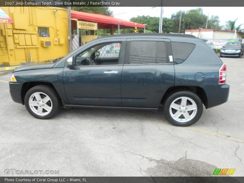 Steel Blue Metallic / Pastel Slate Gray 2007 Jeep Compass Sport