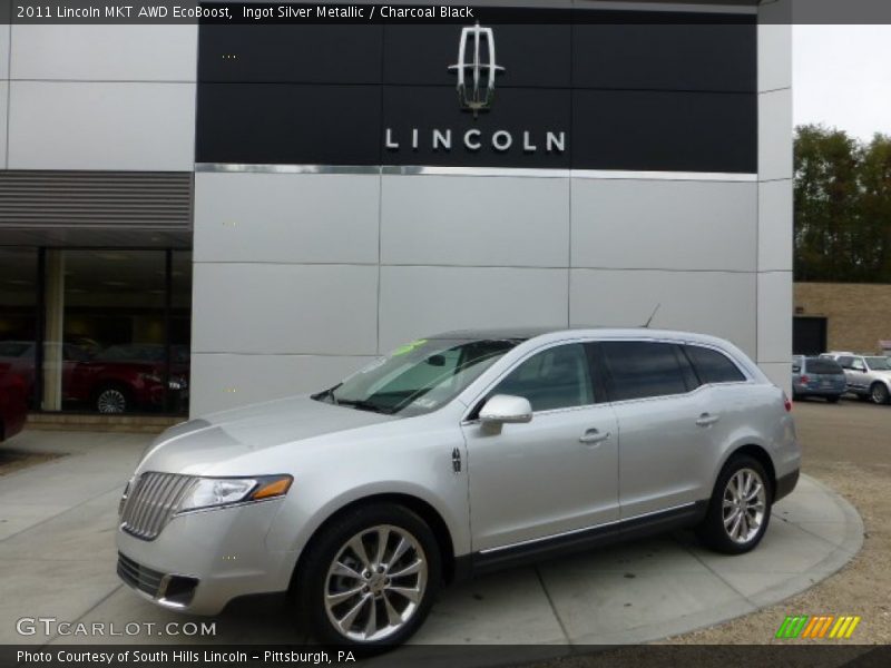 Ingot Silver Metallic / Charcoal Black 2011 Lincoln MKT AWD EcoBoost