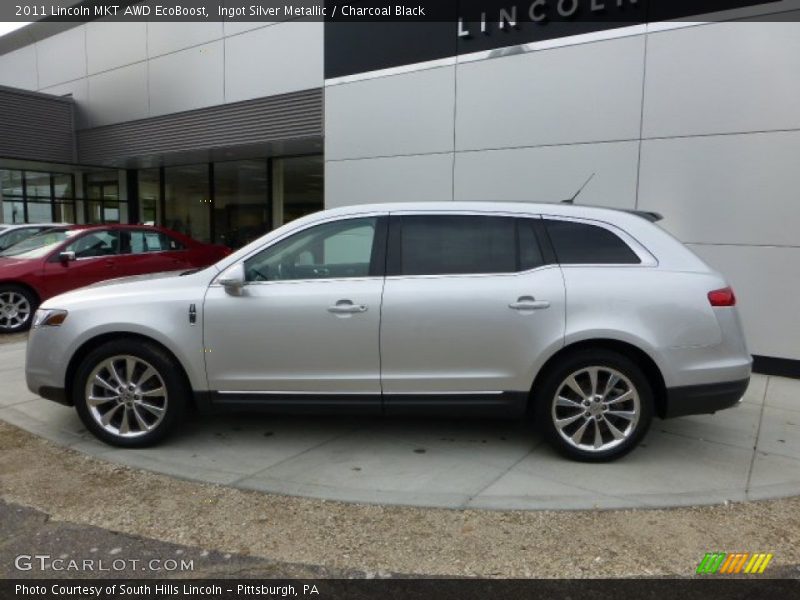 Ingot Silver Metallic / Charcoal Black 2011 Lincoln MKT AWD EcoBoost