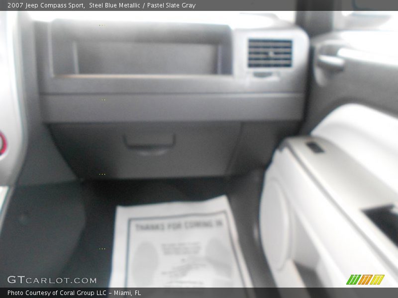 Steel Blue Metallic / Pastel Slate Gray 2007 Jeep Compass Sport