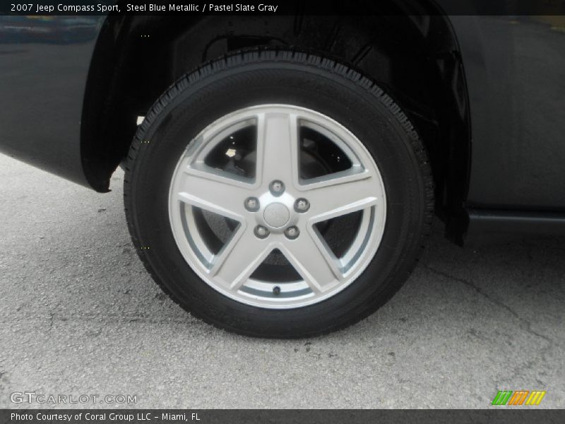 Steel Blue Metallic / Pastel Slate Gray 2007 Jeep Compass Sport