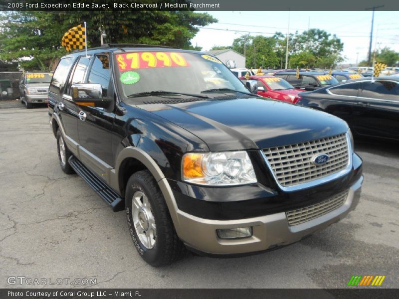 Black Clearcoat / Medium Parchment 2003 Ford Expedition Eddie Bauer