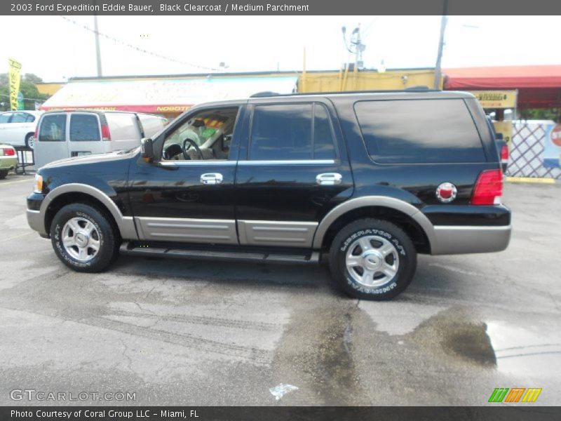 Black Clearcoat / Medium Parchment 2003 Ford Expedition Eddie Bauer