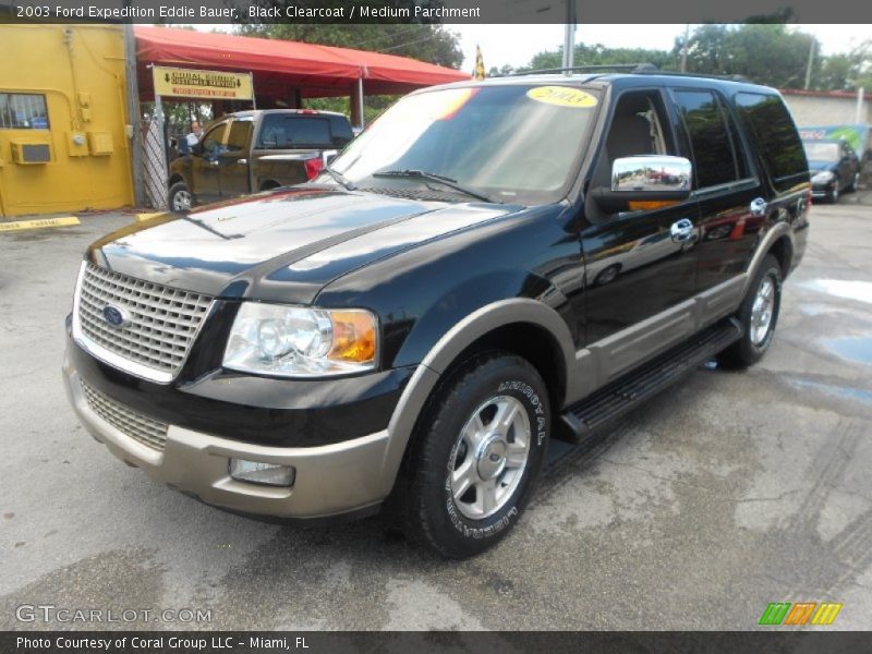 Black Clearcoat / Medium Parchment 2003 Ford Expedition Eddie Bauer