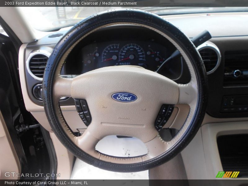 Black Clearcoat / Medium Parchment 2003 Ford Expedition Eddie Bauer