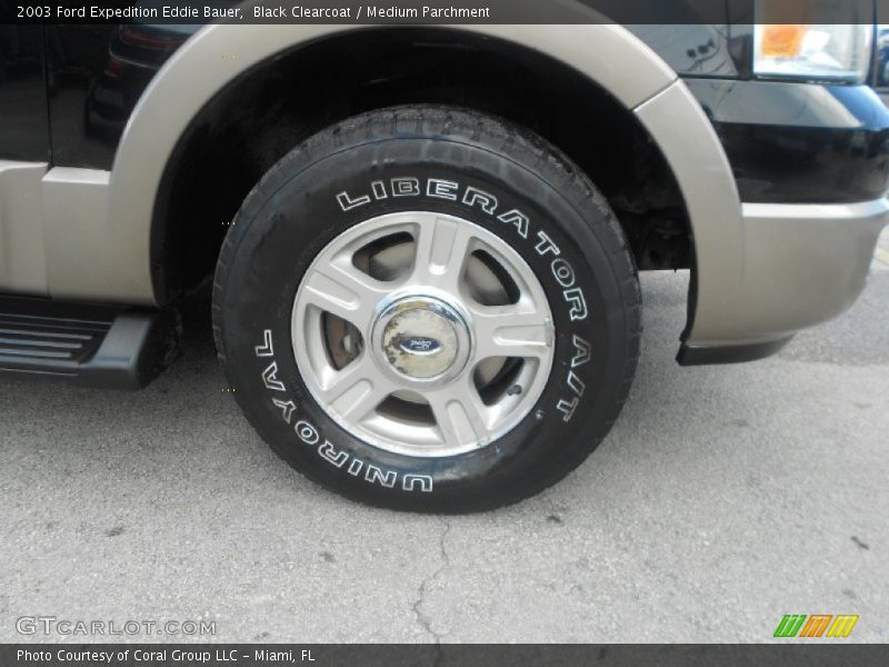 Black Clearcoat / Medium Parchment 2003 Ford Expedition Eddie Bauer