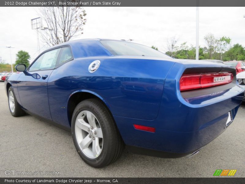 Blue Streak Pearl / Dark Slate Gray 2012 Dodge Challenger SXT