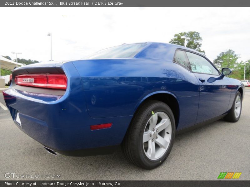 Blue Streak Pearl / Dark Slate Gray 2012 Dodge Challenger SXT