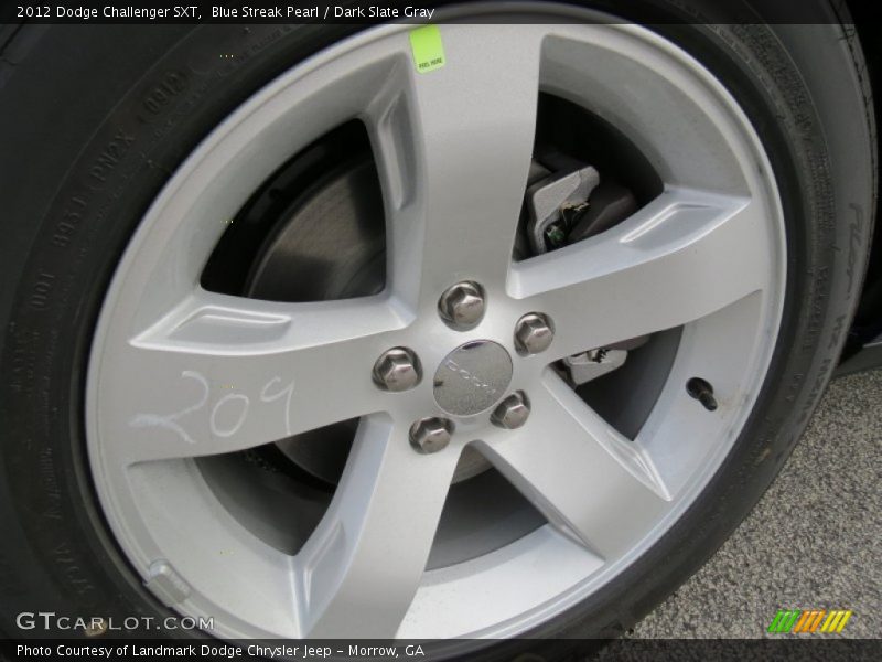 Blue Streak Pearl / Dark Slate Gray 2012 Dodge Challenger SXT