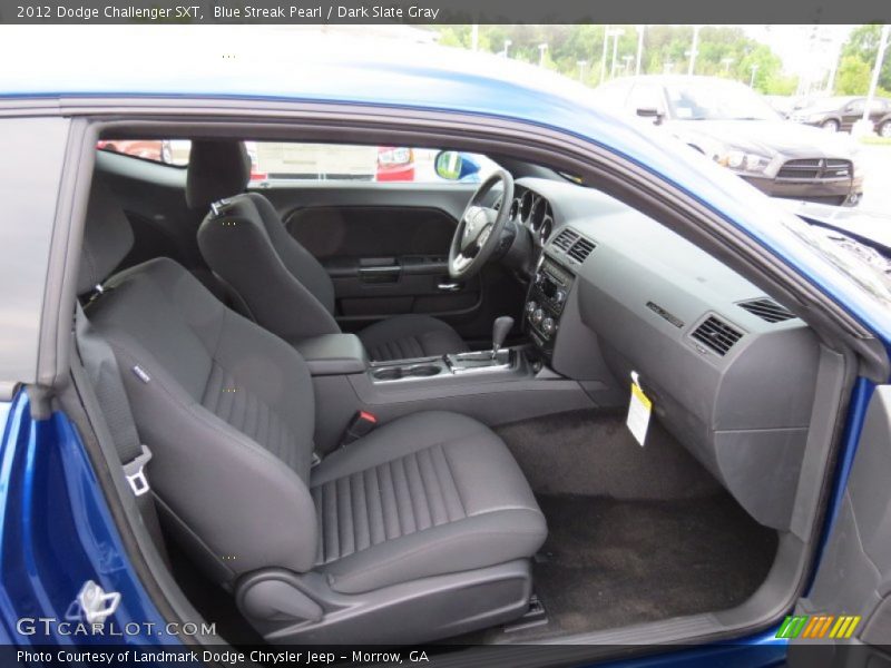 Blue Streak Pearl / Dark Slate Gray 2012 Dodge Challenger SXT