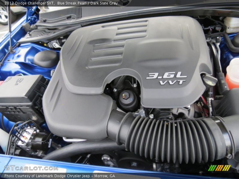 Blue Streak Pearl / Dark Slate Gray 2012 Dodge Challenger SXT