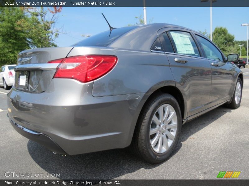 Tungsten Metallic / Black 2012 Chrysler 200 Touring Sedan
