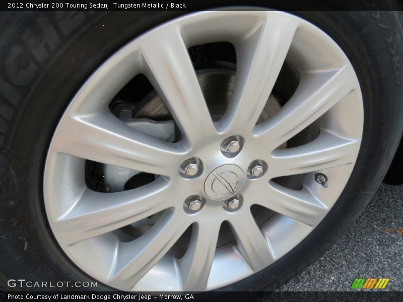 Tungsten Metallic / Black 2012 Chrysler 200 Touring Sedan