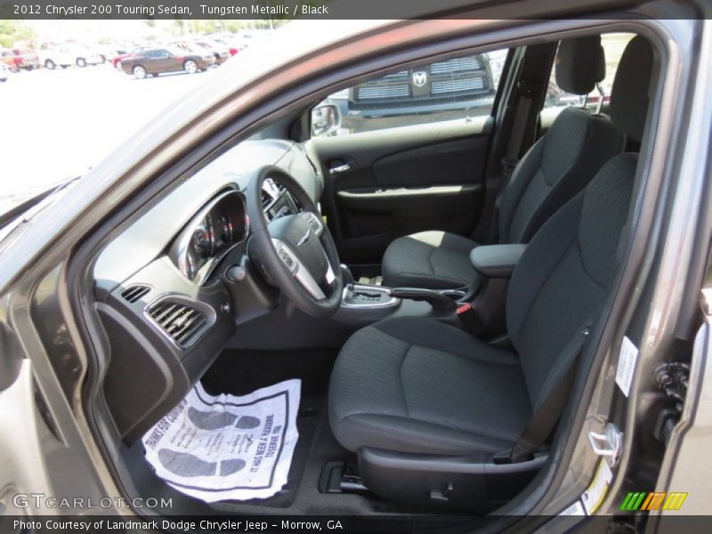 Tungsten Metallic / Black 2012 Chrysler 200 Touring Sedan